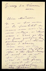 Brev fra Claude Monet til Berthe Morisot, 1888